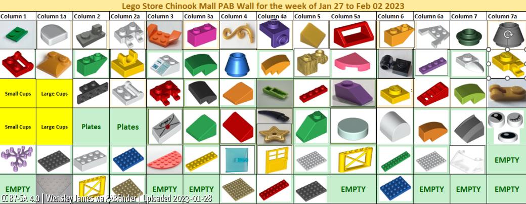 Pick a Brick Chinook Center Calgary (Wensley James, 1/28/23, 3:17:30 AM)